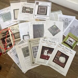 Lot of 18 Cross Stitch Charts Leaflets, Pattern Projects Craft, Kits, Embroidery